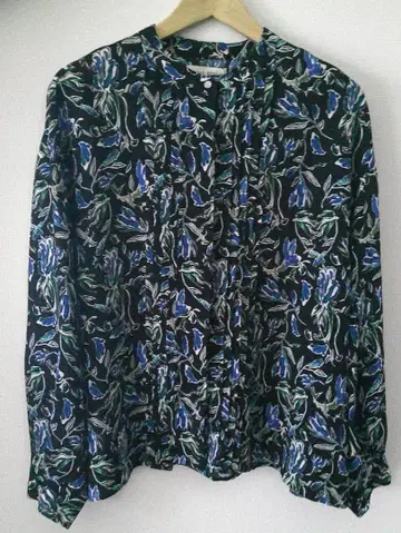 [새상품] 이아파피요네 SUM1 STYLE 꽃무늬 핀턱 블라우스