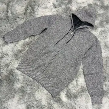 보아 안감 니트 집업 후드티 그레이 XL