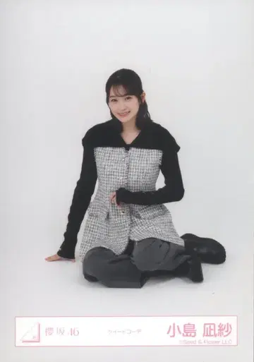 사쿠라자카46 14th Single BACKS LIVE!! 코지마 나기사 트위드 코디 앉은 모습