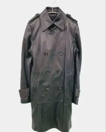 MICHEL KLEIN PARIS 가죽 트렌치코트 40