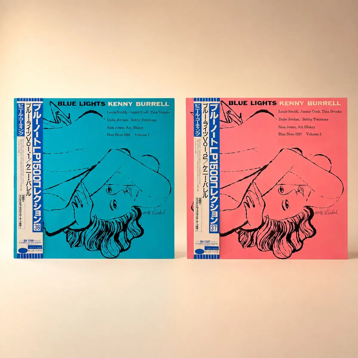 재즈명반 블루노트1500시리즈 Blue Lights vol 1 2 케니버렐 Burrell 앤디워홀