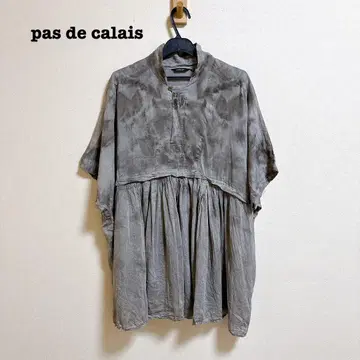 pas de calais 코튼 실크 클론 풀오버 블라우스 34