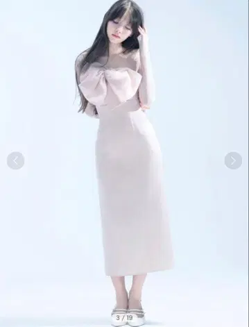 SNIDEL 오프숄더 리본 드레스 00