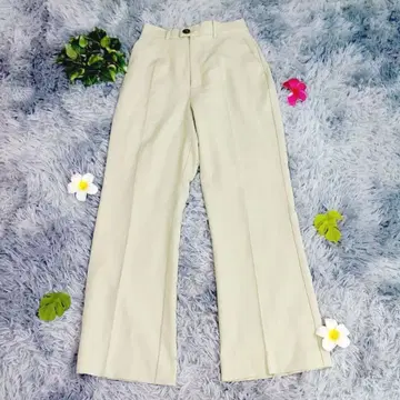 [ MOUSSY ] 스프링 플레어 팬츠 2 라이트 그린 하이웨스트 슬림 레그