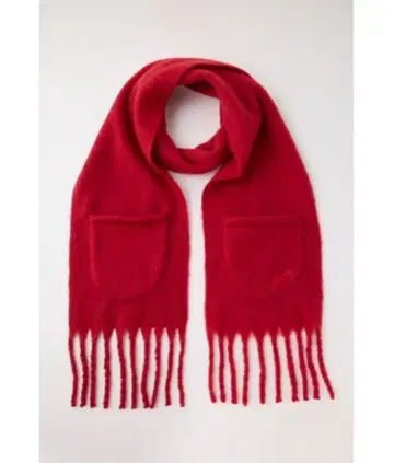 [새상품급] moussy 포켓 부착 머플러 RED
