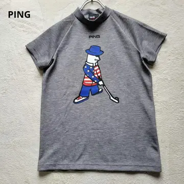 모크넥 PING 핑 아저씨 티셔츠 골프 백 로고