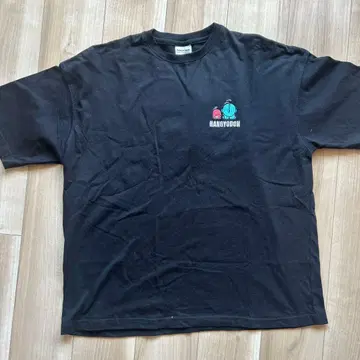 한교동 그래픽 T셔츠 블랙 L