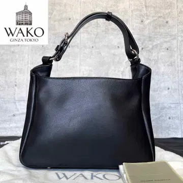 [새상품급] WAKO x MAURO GOVERNA BLACK 가죽 핸드백