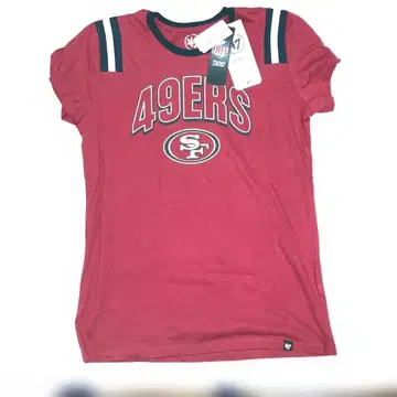 47 브랜드 NFL 49ers 티셔츠 M 여성용 (얼룩 있음)
