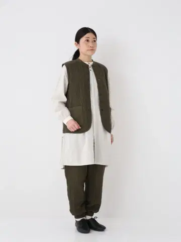 [미사용품] prit 30/1 스트라이프 퀼트 넬 루카 베스트