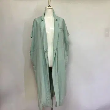 린넨 혼합 KBF 롱 셔츠 반팔