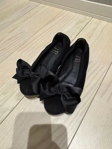 BEAMS 발레 슈즈 블랙 (23.5cm)