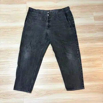 90s GUESS JEANS 게스팬 블랙 데님 W42 배기 팬츠
