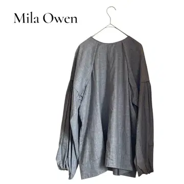 Mila Owen 턱 디자인 래글런 슬리브 블라우스