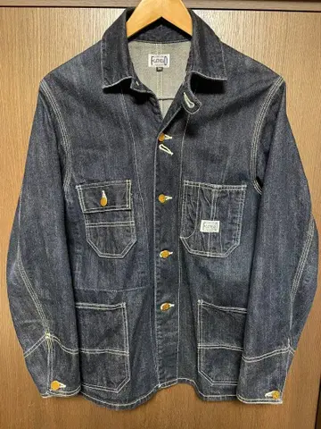 FLAT HEAD 데님 커버올 S 플랫 헤드