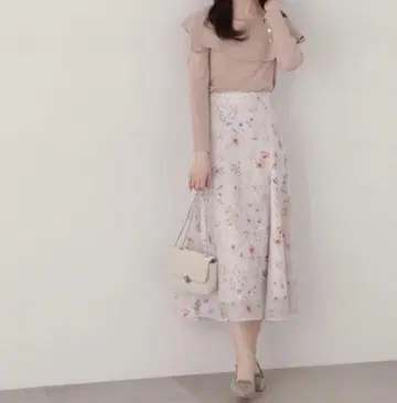 PROPORTION BODY 보타니컬 플레어 프린트 스커트