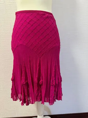 Diane von Furstenberg 실크 플레어 스커트 핑크