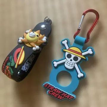 ONE PIECE 써니호 밀짚모자 일당 카라비너 2개 세트