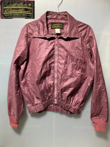 70s 80s 에디 바우어 전반기 블랙 택 빈티지 S 나일론 자켓