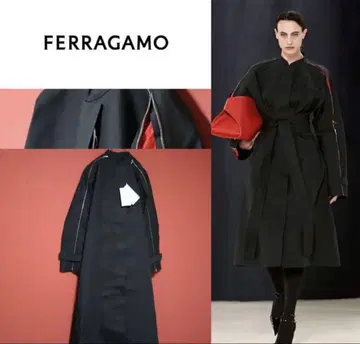 FERRAGAMO 23AW 지퍼 롱 코트
