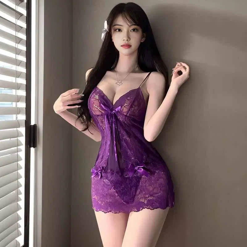 섹시 슬립 시스루 세트S88