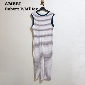 새상품급 AMERI x Robert P.Miller 보더 원피스 M