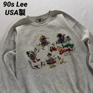 90s USA제 Lee 애니멀 맨투맨 올 패턴 트레이닝복