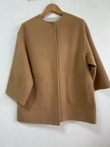 UNITED ARROWS 유나이티드 애로우즈 / 바이컬러 리버 미들 코트 38