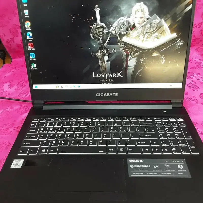 게이밍노트북 RTX3060/i5-10Th/RAM 32G/SSD 512G 급처분 상태S급 고성능 기가바이트 G5 KC