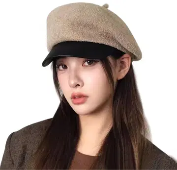 여성용 가을/겨울 헌팅 캡 베레모 울 캡 햇