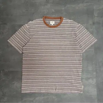 Calvin Klein Jeans 멀티 보더 T셔츠 크롭 기장