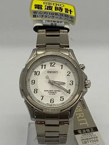 SEIKO SPIRIT 전파 시계 티타늄 SBTY009 미사용 하자 있음