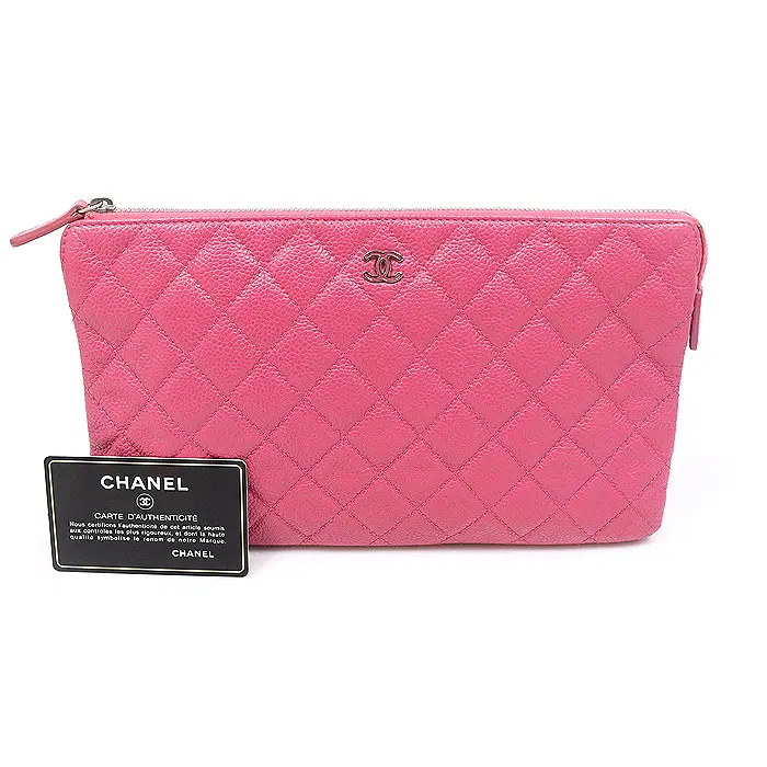 Chanel(샤넬) A82168 핑크 캐비어 타임리스 클래식 ZIP 라지 클러치 (21번대) MUJ54512CH
