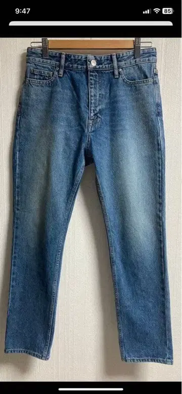 두지엠 클라세 slim cropped 데님 38인치