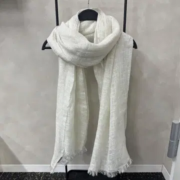 브루넬로쿠치넬리 스카프 라메 화이트
