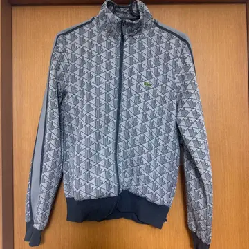 LACOSTE 모노그램 트랙 자켓 그레이