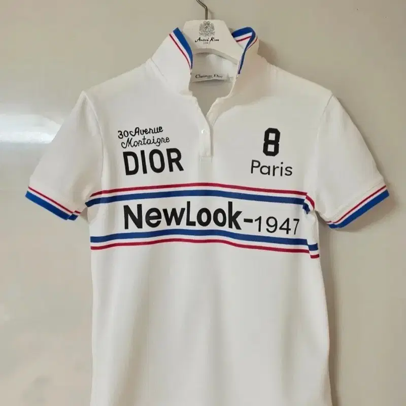 DIOR NewLook-1947 화이트 폴로셔츠 S 국내44~55 명품