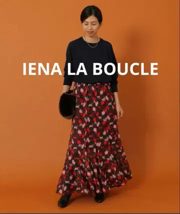 IENA LA BOUCLE 케미컬 레이스 플레어 스커트 38