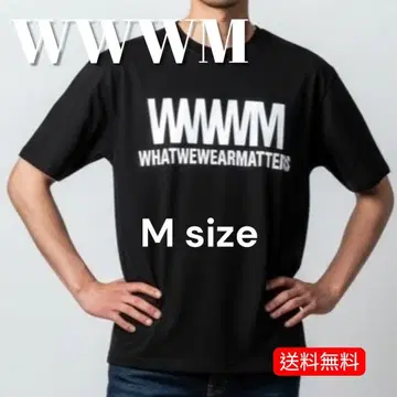 WWWM 더블더블더블엠 새상품급 티셔츠 M 사이즈 블랙