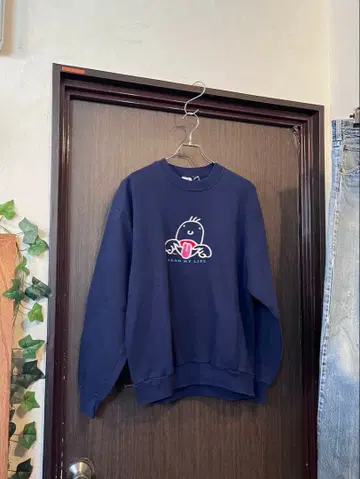 90s JERZEES READ MY LIPS 네이비 맨투맨 L 사이즈
