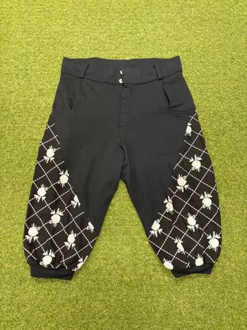 JEREMY SCOTT 크롭 팬츠 블랙