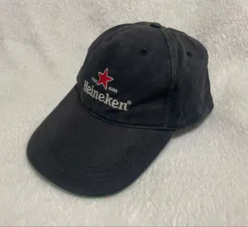 정품 Heineken 하이네켄 모자 캡 기업 로고 블랙