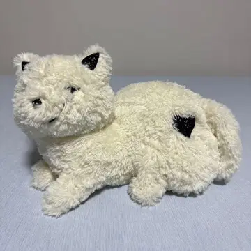 요네즈켄시 리이슈 고양이 봉제 인형 화이트