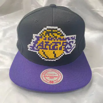 Mitchell & Ness 레이커스 컬러 도트 무늬 블랙 x 퍼플