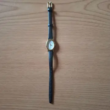 TIMEX 손목시계 오벌 골드 블랙