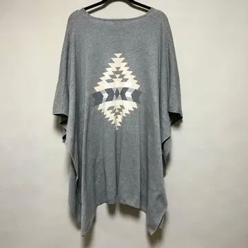 Pendleton 그레이 V넥 판초
