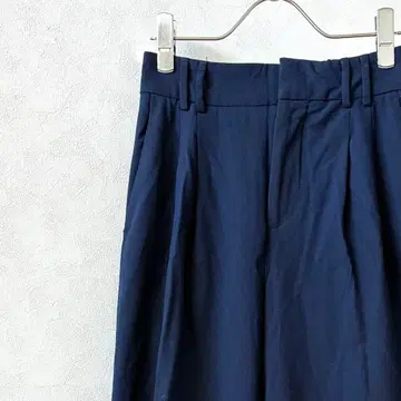 ZARA 슬랙스 센터 프레스 포켓 부착 하이웨스트 깔끔한
