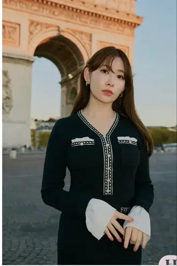 Herlipto Isaline 롱 니트 드레스 S 사이즈