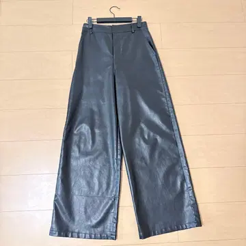 GYDA 인조 가죽 와이드 팬츠 M 사이즈