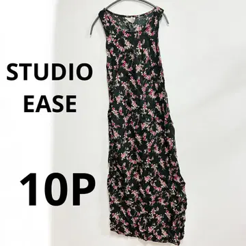 STUDIO EASE 슬리브리스 롱 원피스 10P 해외 구제 의류